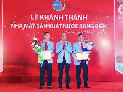 Công ty Long Hải đã đưa vào vận hành dây chuyền sản xuất nước rong biển ép Kamila và Catalia ở TP Hải Dương với công suất 24.000 sản phẩm/giờ.