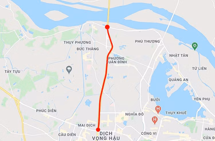 dien mao moi cua tuyen duong Pham Van Dong anh 12