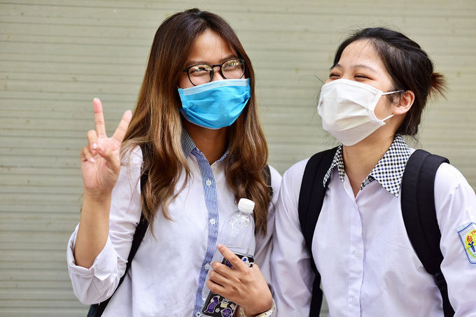 Thí sinh dự thi tốt nghiệp THPT hôm 9/8 tại Hà Nội. Ảnh: Giang Huy.