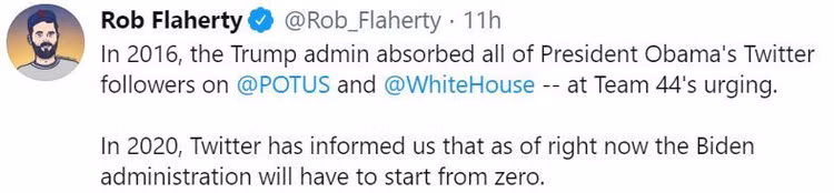 Trump khong giao tai khoan Twitter cho Biden anh 1