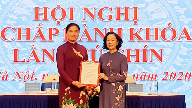 Đồng chí Hà Thị Nga được bầu làm Chủ tịch Hội Liên hiệp phụ nữ Việt Nam ảnh 1