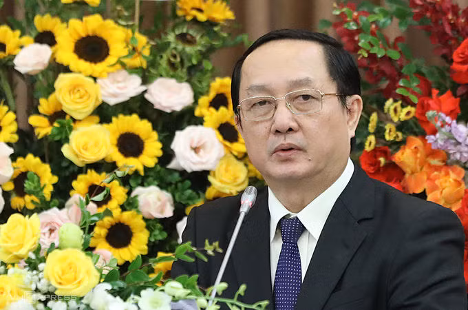 Bộ trưởng Huỳnh Thành Đạt phát biểu trong lễ nhậm chức. Ảnh: Ngọc Thành.