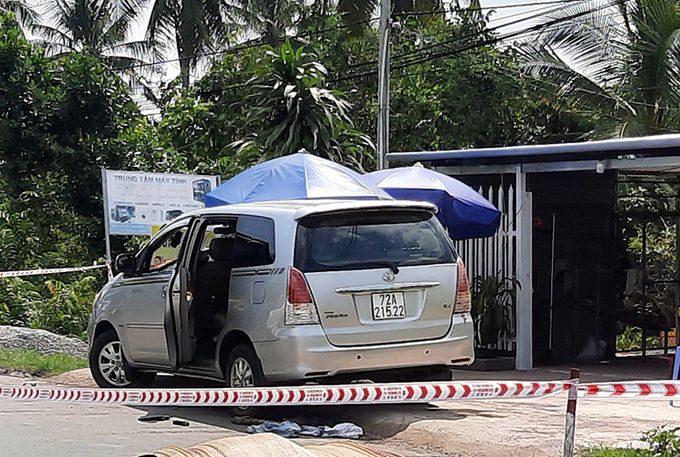 Hiện trường vụ án trưa 15/11. Ảnh: Vĩnh Nam