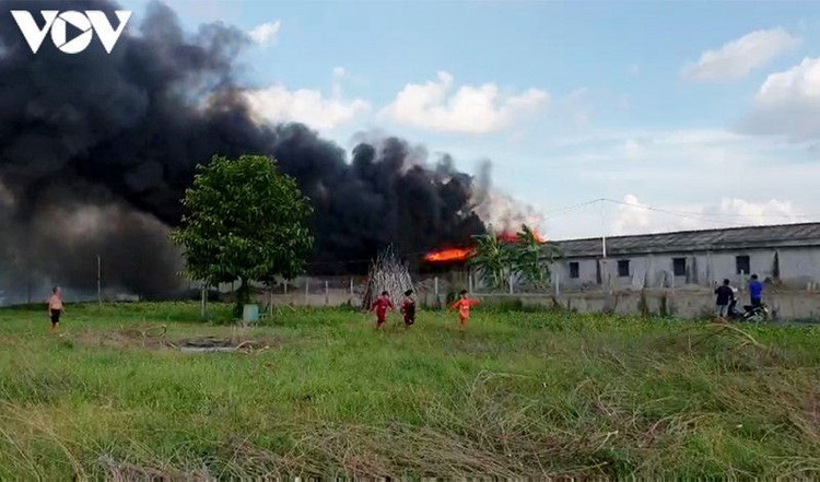 Hiện trường vụ hỏa hoạn.