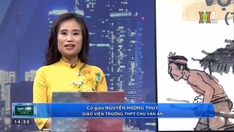 Cô giáo Nguyễn Hương Thủy chia sẻ, dạy trên truyền hình có nhiều khó khăn.