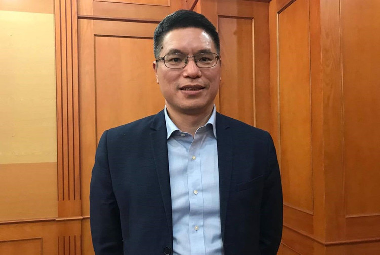 Ông Đỗ Tuấn Đạt - Giám đốc VABIOTECH- Bộ Y tế trả lời phỏng vấn Báo Lao Động. Ảnh: Thùy Linh