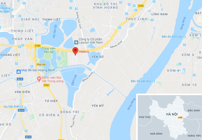 Tai xe oto hanh hung nhan vien giao hang hinh anh 2 map_hoangmai_anc.png