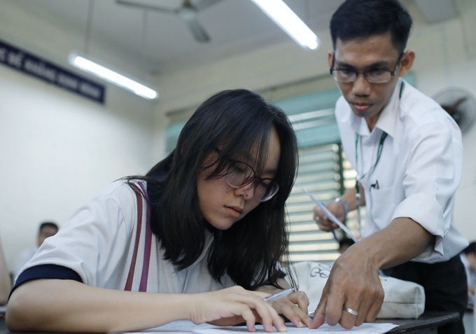 Thí sinh dự thi THPT quốc gia năm 2019 tại TP HCM. Ảnh: Thành Nguyễn.