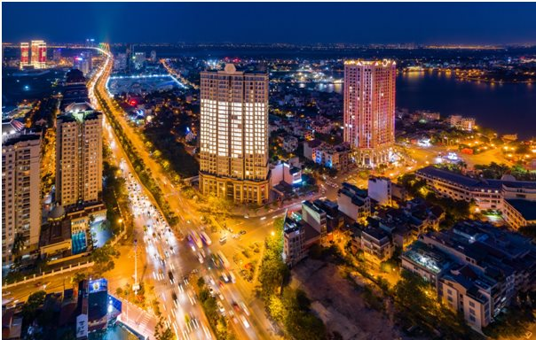 Vị trí đắc địa liền kề hồ Tây của 2 tòa tháp D’. El Dorado.