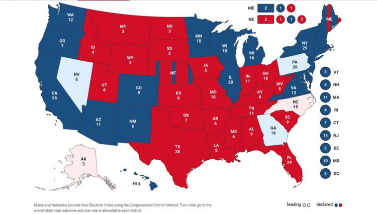 Cập nhật bầu cử Mỹ: Biden dẫn trước ở 4 bang quan trọng, Trump tuyên bố không từ bỏ ảnh 2