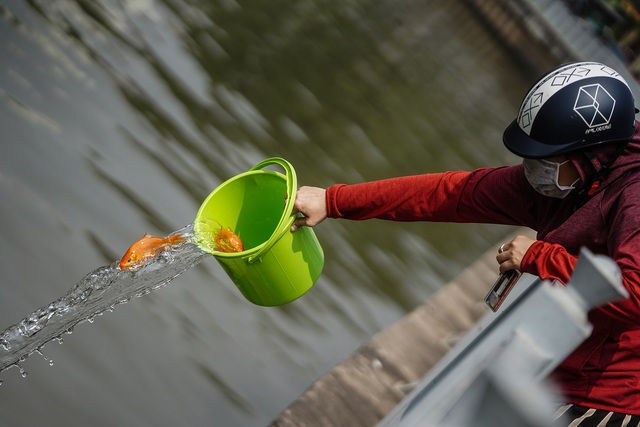 Hà Nội: Cá chép đi cầu trượt lên chầu Trời - 14