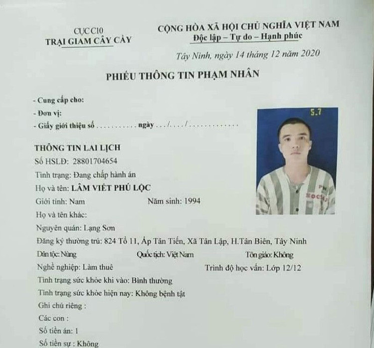 2 phạm nhân đang thụ án giết người đã trốn khỏi trại giam - ảnh 1