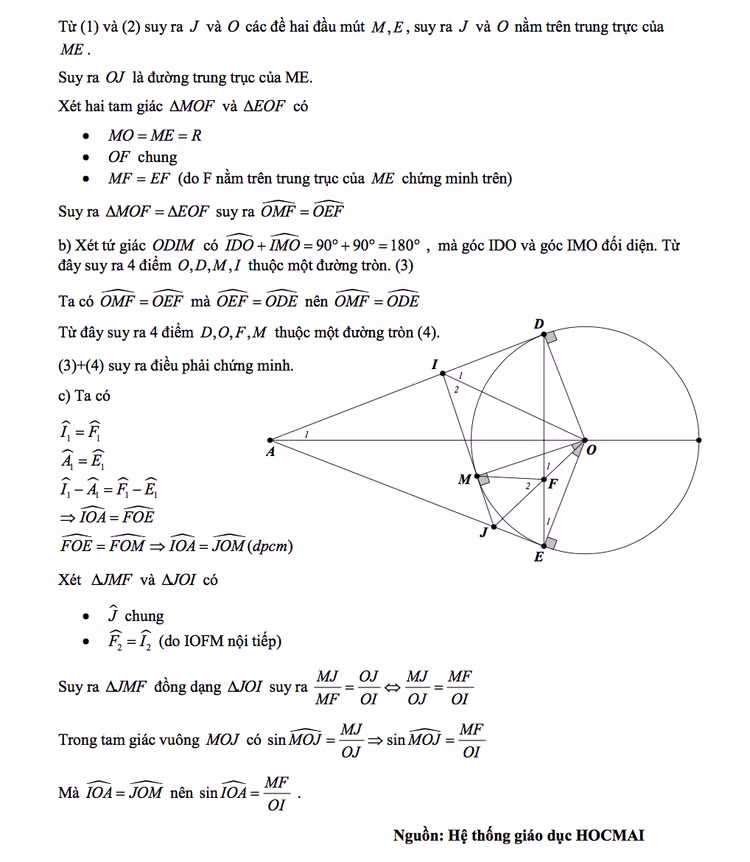 TP.HCM: Gợi ý đáp án đề thi môn Toán vào lớp 10 THPT - 4
