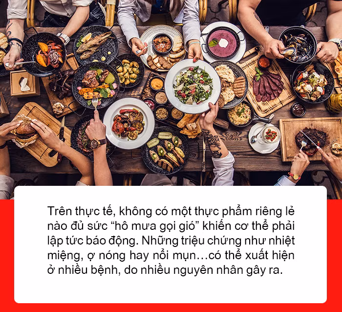 Vì sao 1 số người bị ợ nóng, nổi mụn, nhiệt miệng sau khi ăn thực phẩm? ảnh 1