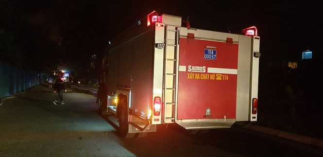 Cháy lớn tại kho sơn của doanh nghiệp, lan sang bãi tập kết gỗ rộng hàng nghìn m2 - ảnh 2