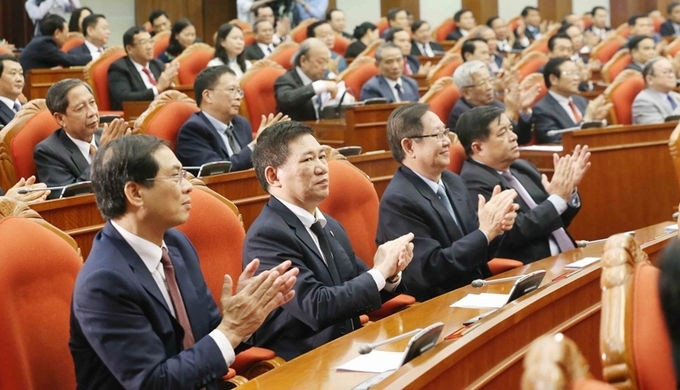 Đại biểu tham dự hội nghị Trung ương 12, khoá XII, tháng 5/2020. Ảnh: TTX