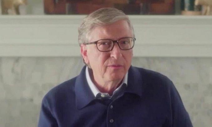 Tỷ phú Bill Gates trong cuộc phỏng vấn hôm 26/4. Ảnh: CNN.