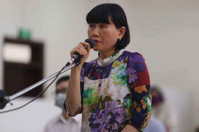 Bị cáo Phan Thị Hoa Mai. Ảnh: Phạm Dự