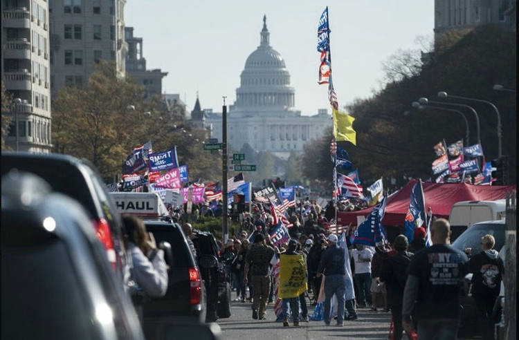 Hàng chục nghìn người tuần hành ở Washington ủng hộ ông Trump