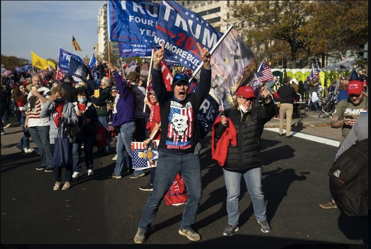 Hàng chục nghìn người tuần hành ở Washington ủng hộ ông Trump