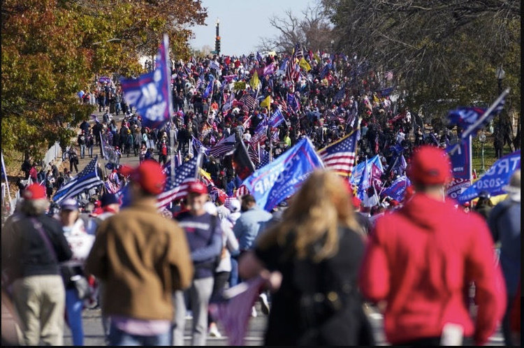 Hàng chục nghìn người tuần hành ở Washington ủng hộ ông Trump