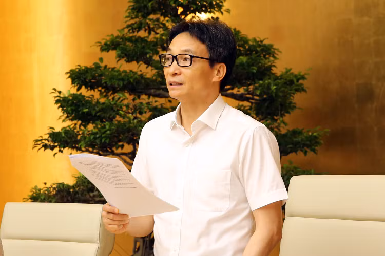 Phó Thủ tướng Vũ Đức Đam phát biểu kết luận phiên họp của Hội đồng quốc gia Giáo dục và Phát triển nhân lực. Ảnh: VGP/Đình Nam