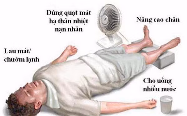 Cách cấp cứu người bị say nắng.