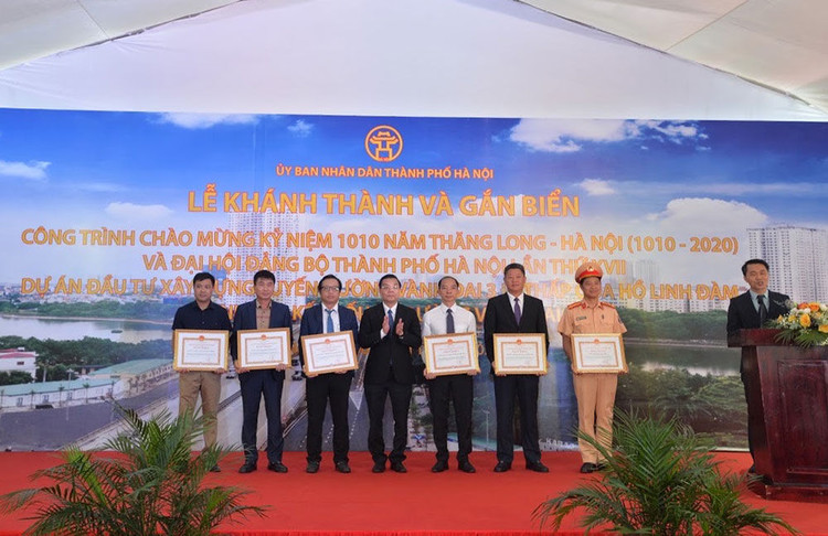 Khánh thành tuyến đường Vành đai 3 đi thấp qua hồ Linh Đàm ảnh 5