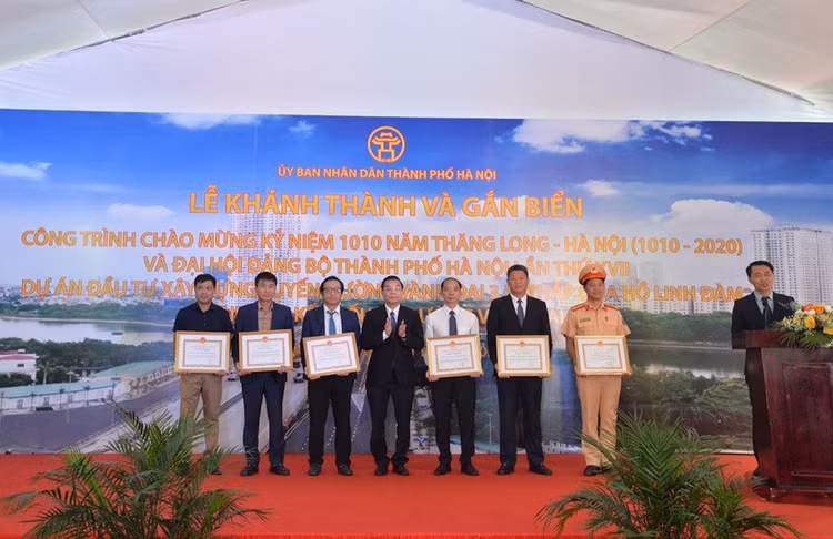 Khánh thành tuyến đường Vành đai 3 đi thấp qua hồ Linh Đàm ảnh 5