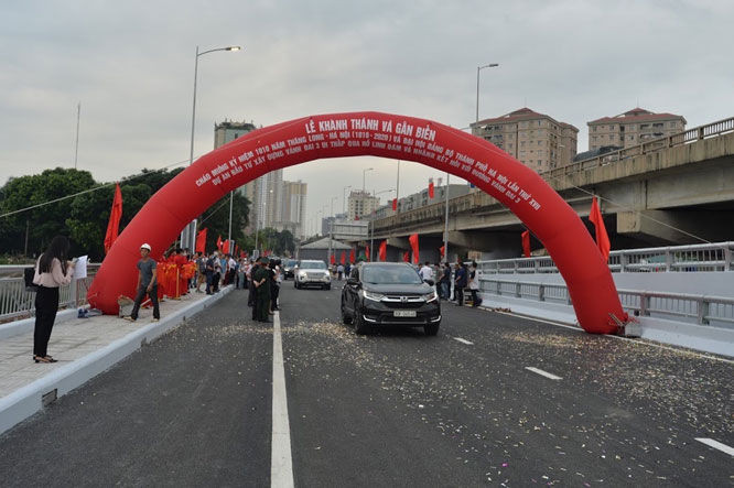 Khánh thành tuyến đường Vành đai 3 đi thấp qua hồ Linh Đàm ảnh 3