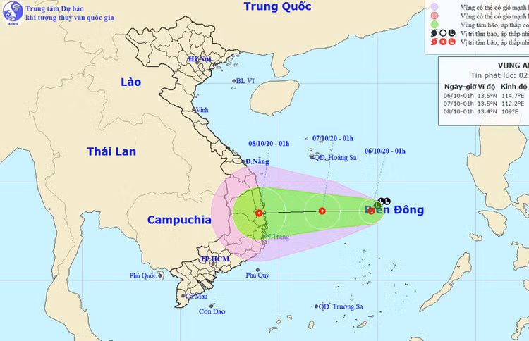 Vùng áp thấp có khả năng mạnh lên, mưa lớn kéo dài ở Trung Bộ ảnh 1