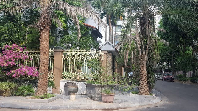 Cận cảnh biệt thự đô thị mẫu Hà Nội 'đua nhau' thay cây xanh, lát vỉa hè sai quy hoạch - ảnh 15