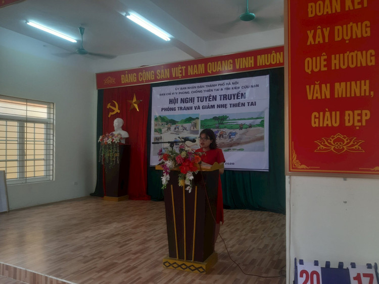 Tuyên truyền phòng tránh giảm nhẹ thiên tai xã Sơn Đông, thị xã Sơn Tây năm 2020.