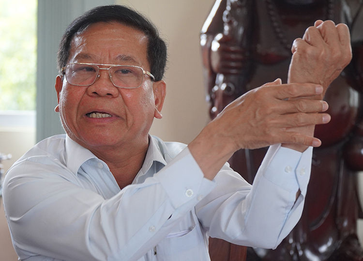 Ông Lân nhớ lại kí ức bị cảnh sát bắt oan hơn 13 năm trước. Ảnh: Phước Tuấn