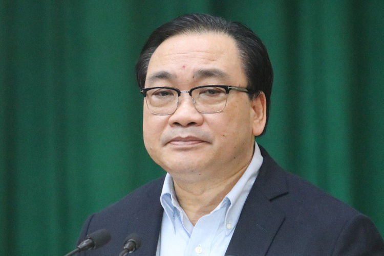 Bí thư Hà Nội Hoàng Trung Hải. Ảnh: Võ Hải