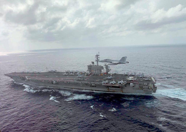 Tàu sân bay USS Theodore Roosevelt. Ảnh: Hải quân Mỹ