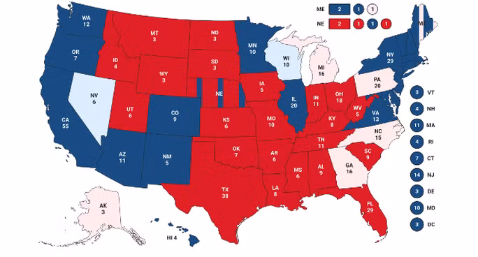 Bầu cử Mỹ: Bang Wisconsin bất ngờ đổi màu từ hồng sang xanh nhạt, ông Biden thêm hy vọng - Ảnh 2.