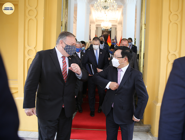 Ảnh: Ngoại trưởng Pompeo thăm Việt Nam, hội đàm Phó Thủ tướng Phạm Bình Minh - 1