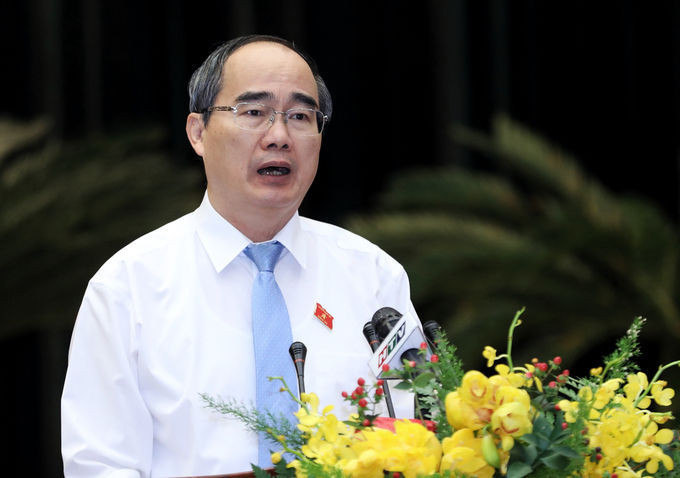 Bí thư Thành uỷ TP HCM Nguyễn Thiện Nhân. Ảnh: Như Quỳnh.