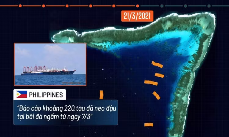 Ba tuần hiện diện của hơn 200 tàu cá Trung Quốc trên Biển Đông