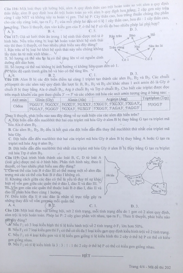 De thi va dap an mon Sinh hoc 2021 anh 4