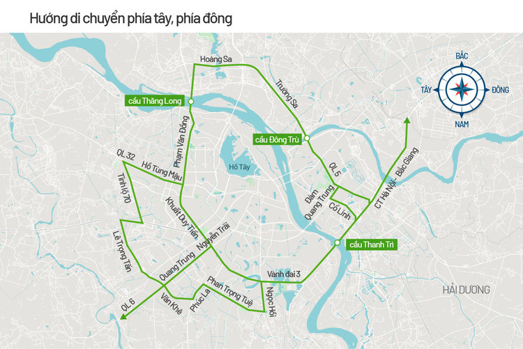 Bản đồ cấm đường phục vụ Đại hội Đảng ảnh 5