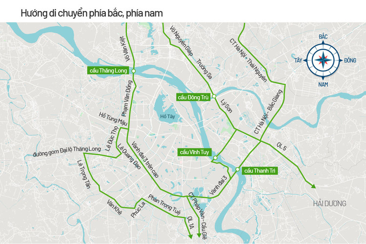 Bản đồ cấm đường phục vụ Đại hội Đảng ảnh 4