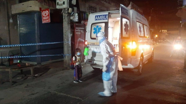 Em bé 6 tuổi mới bị phát hiện bị Covid-19 tại Phnom Penh. Ảnh: KT