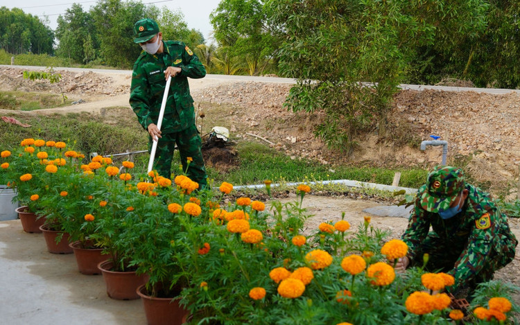 Lính vùng biển đón Tết ở vùng biên ảnh 6