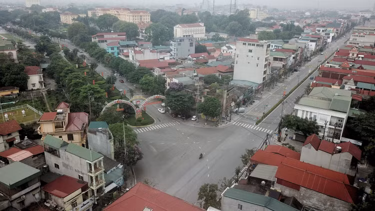 Vinh Yen cach ly xa hoi anh 1