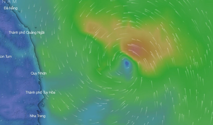 ap thap nhiet doi tren Bien Dong anh 1