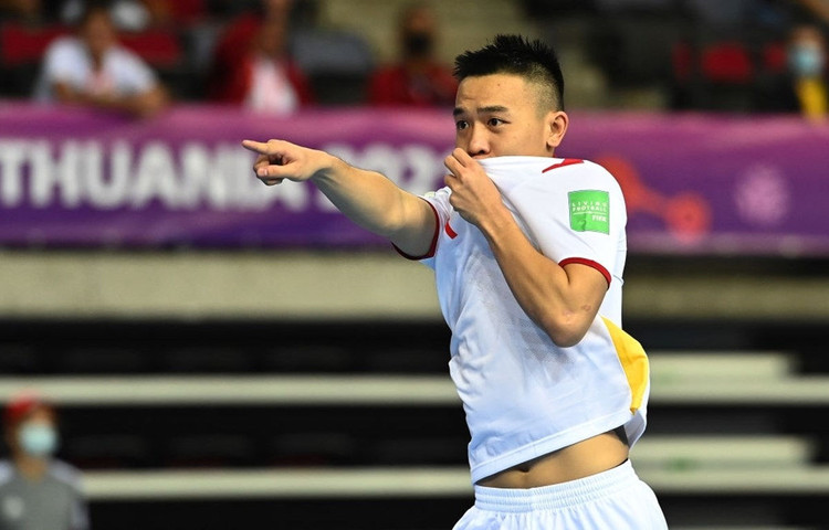 Tuyển futsal Việt Nam đánh bại Panama với tỷ số 3-2. (Ảnh: Getty Images) 