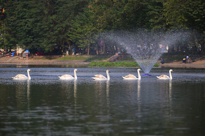 Hồ Thiền Quang, quận Hai Bà Trưng, Hà Nội. Ảnh: Ngọc Thành