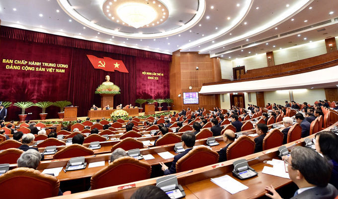 Đại biểu dự Hội nghị Trung ương 15 (khóa XII). Các ủy viên Trung ương đương nhiệm là đại biểu đương nhiên tại Đại hội XIII. Ảnh: Nhật Bắc